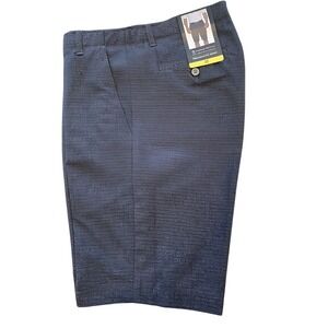 Pebble Beach Shorts Men's Performance Golf Flat Front Black 32